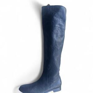 Gee Wawa women's leather knee high boots flats‎ 7.5 sleek